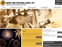 Tablet Screenshot of boisefirefighters.org